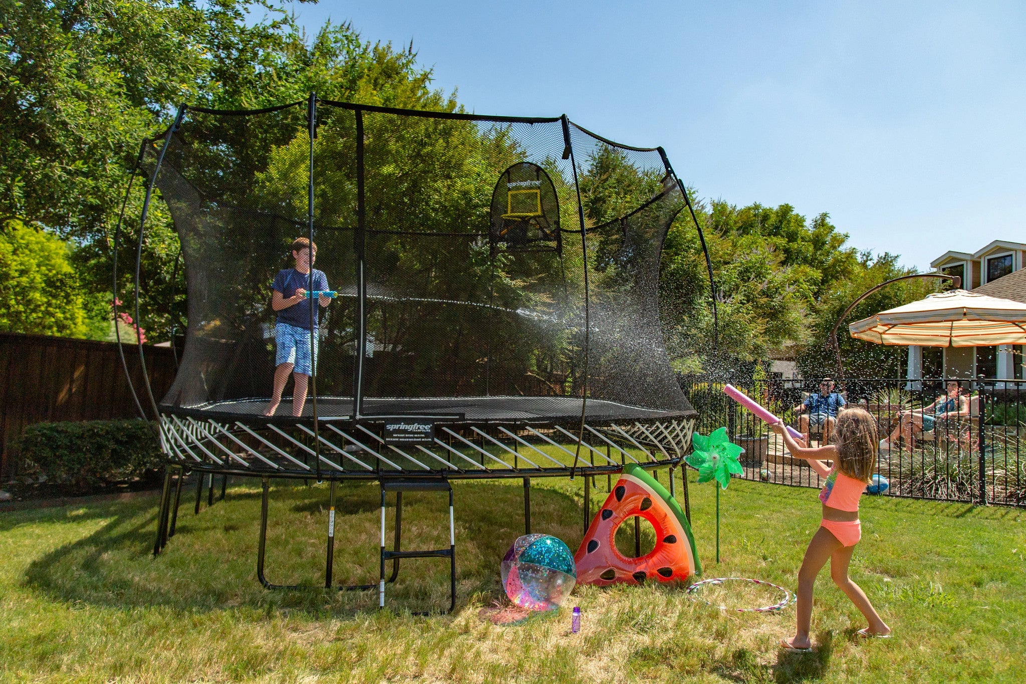 Jumbo Square Trampoline - 13' - Image 6