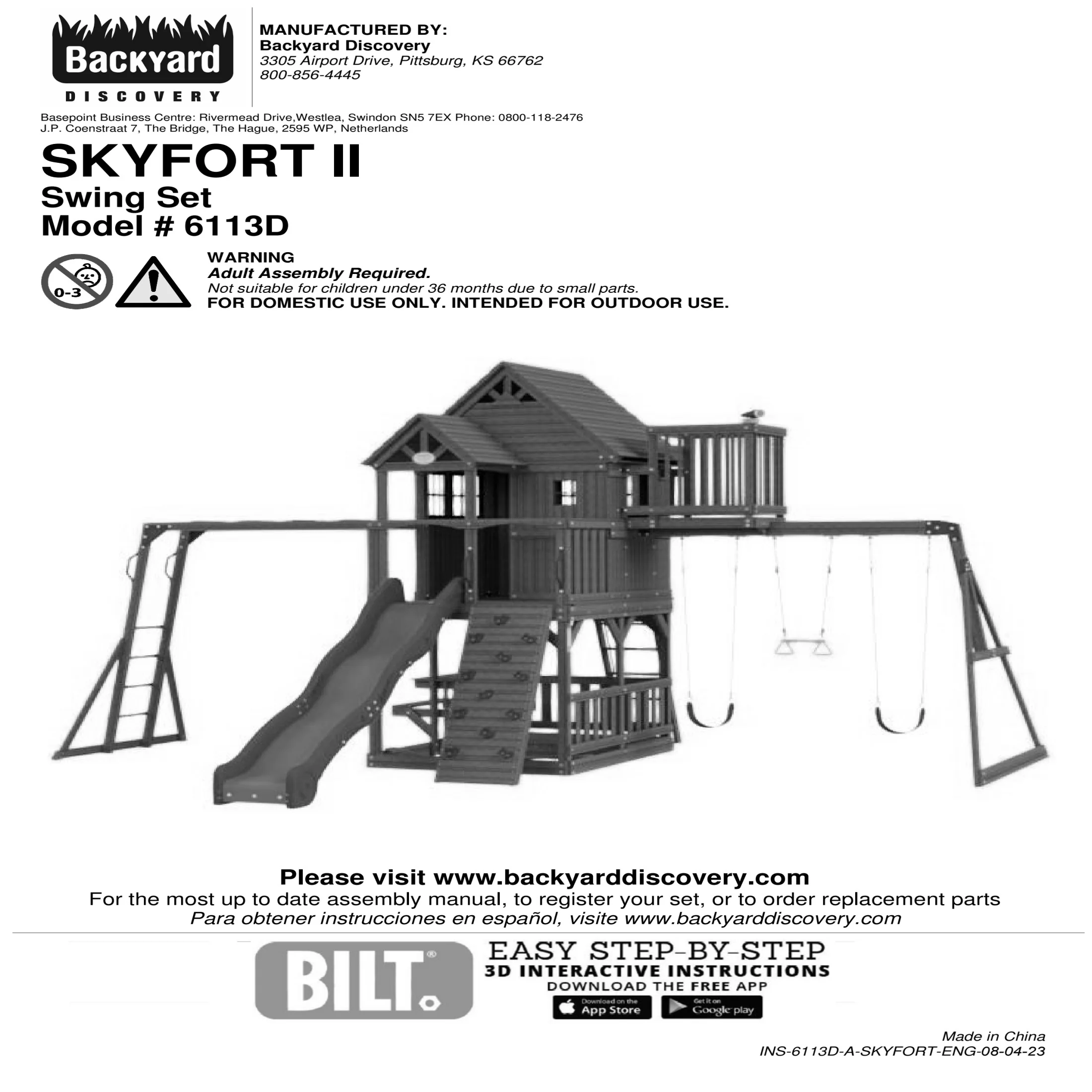 Skyfort II Swing Set - Image 13