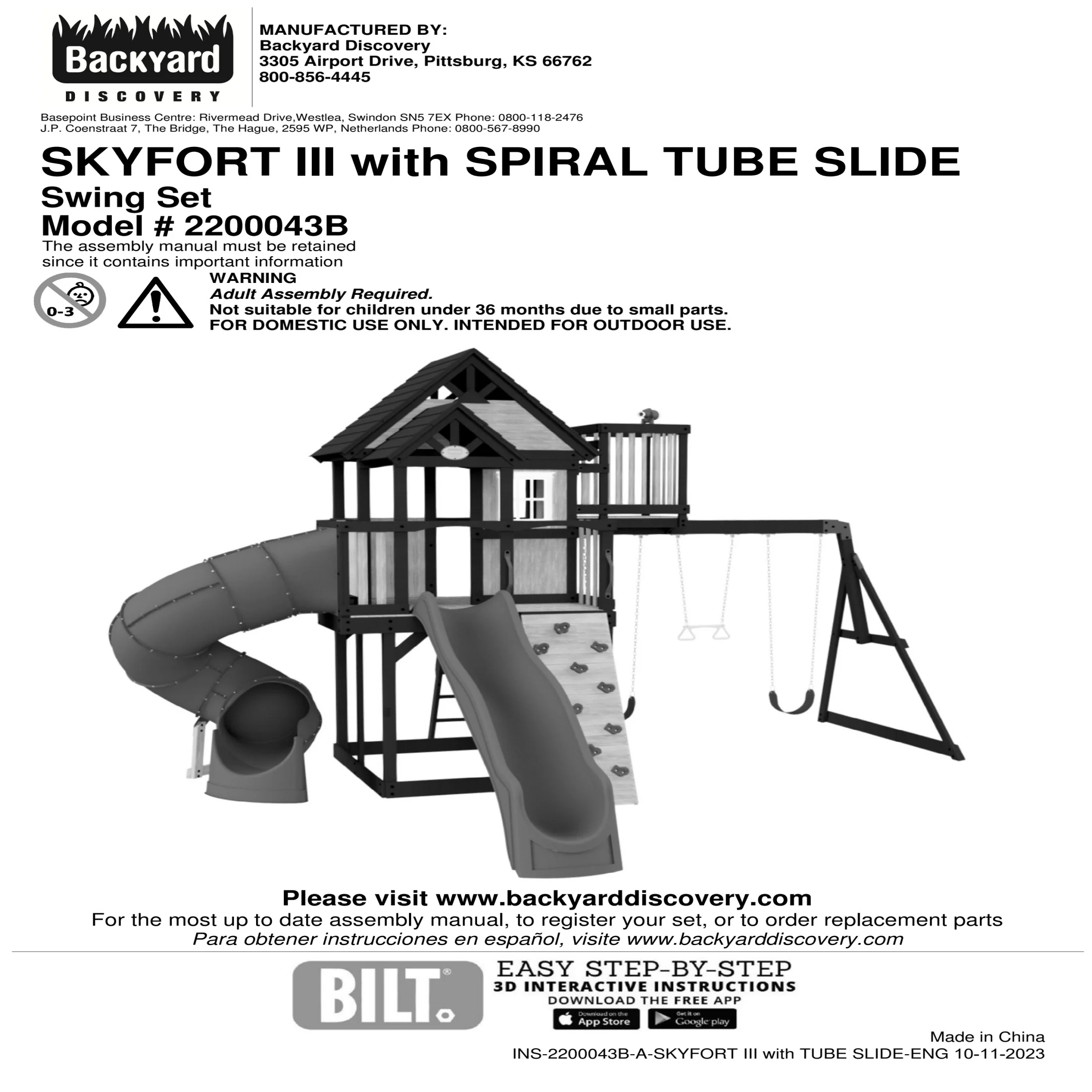 Skyfort III Swing Set - Image 13